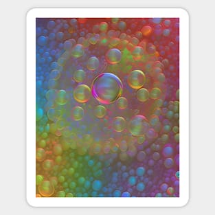 Bubble Clouds Sticker